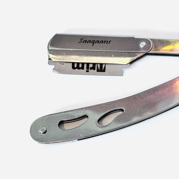 Saaqaans Heavy Duty Professional Stainless Steel Straight Edge Barber Razor - Picture 4 of 6